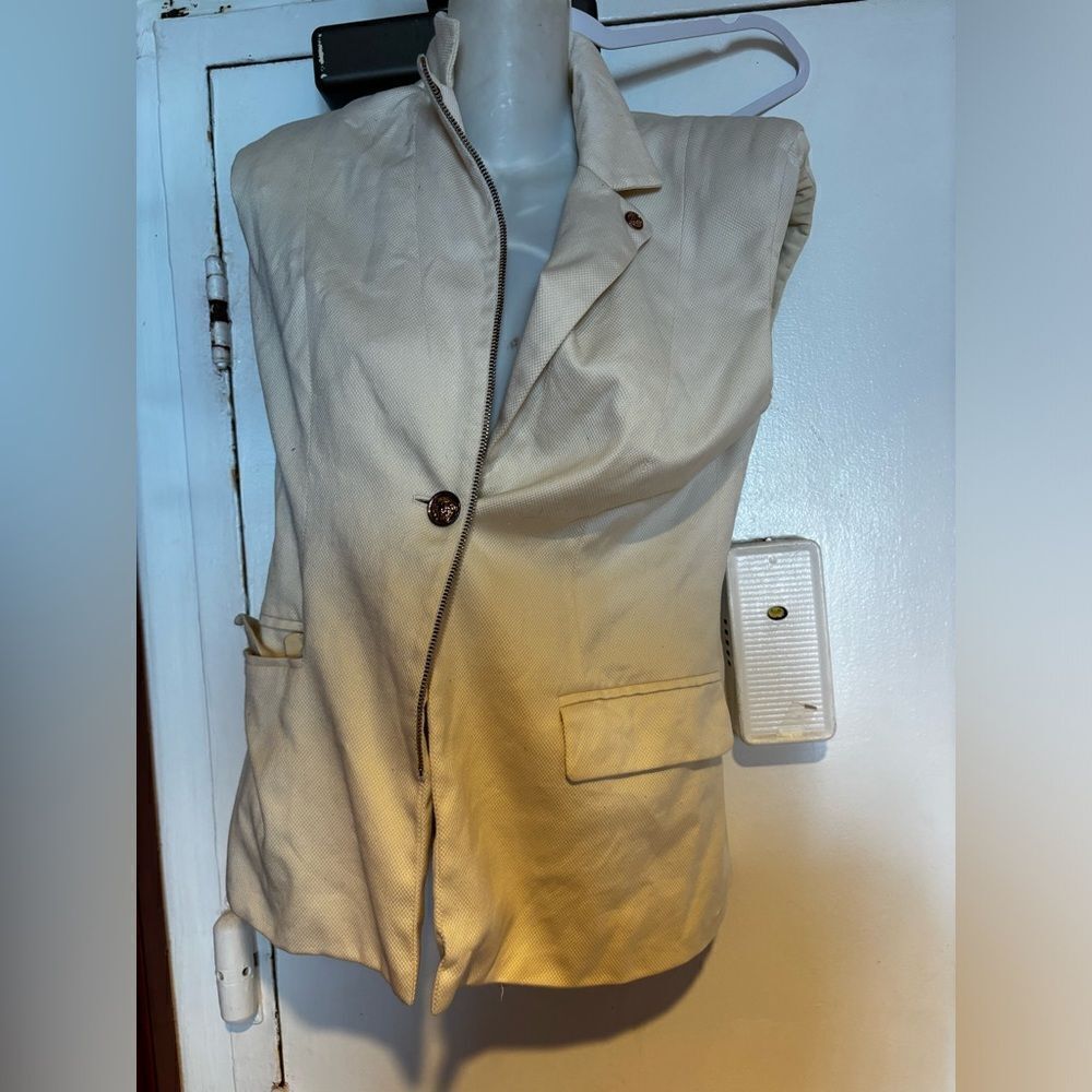 Gianni Versace Dress shirt Medusa logo button top vintage rare vest blouse y2k
